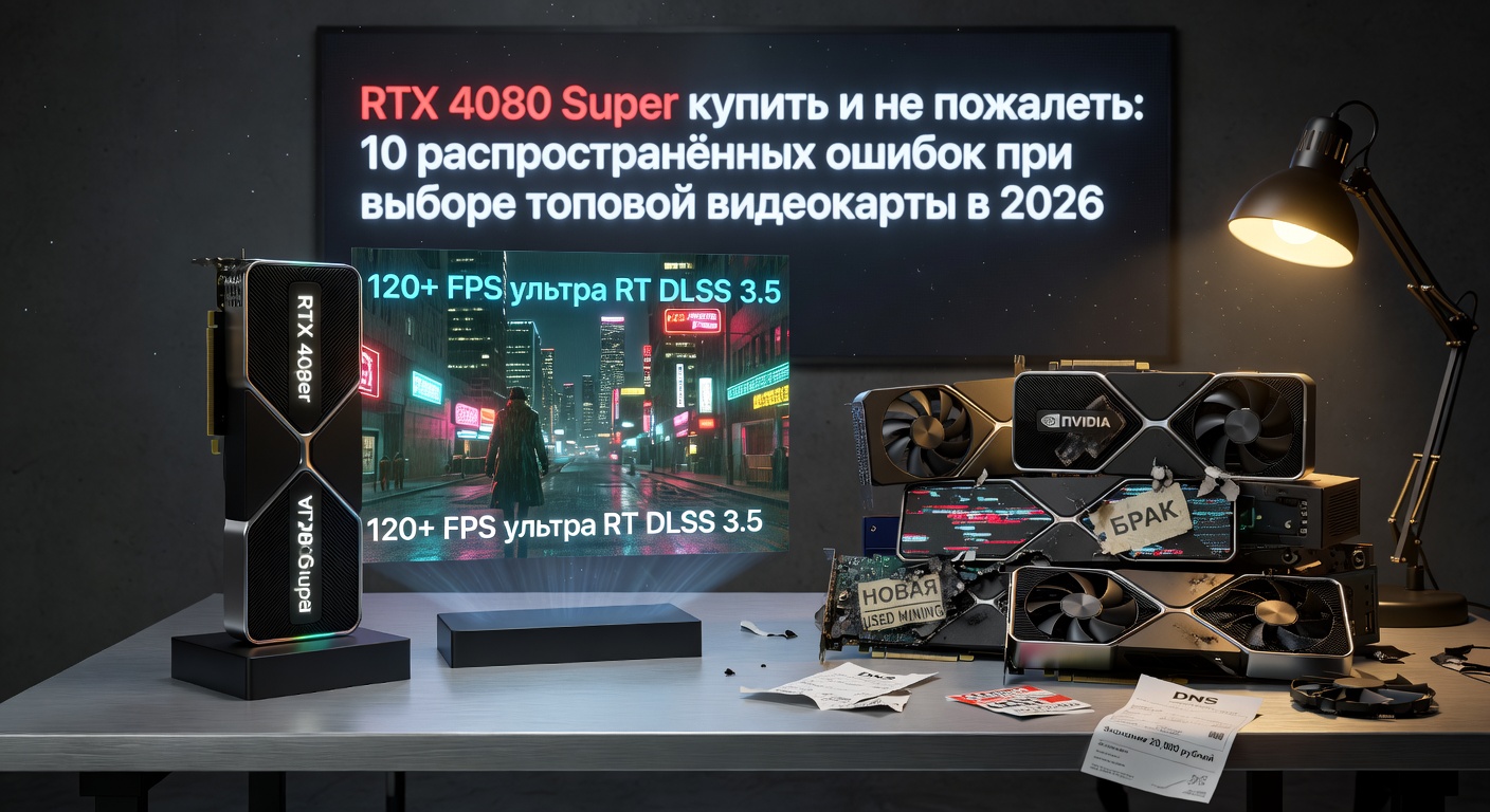 RTX 4080 Super купить и не пожалеть: 10 распространённых ошибок при выборе топовой видеокарты в 2026