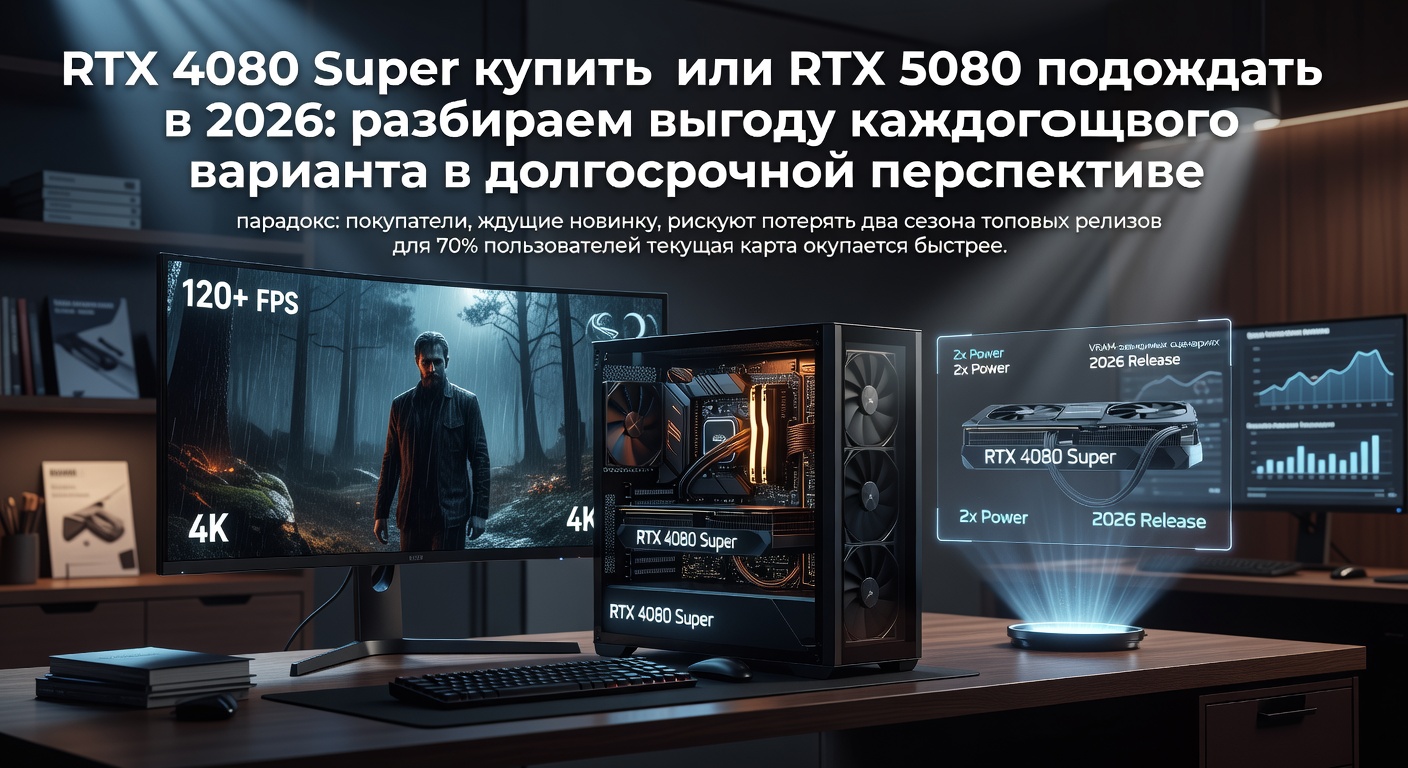 RTX 4080 Super купить или RTX 5080 подождать в 2026: разбираем выгоду каждого варианта в долгосрочной перспективе