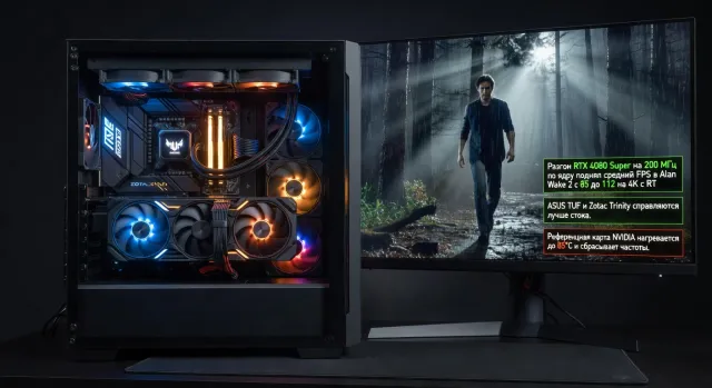 RTX 4080 Super купить для разгона: какие версии лучше всего поддаются оверклокингу с минимальными рисками